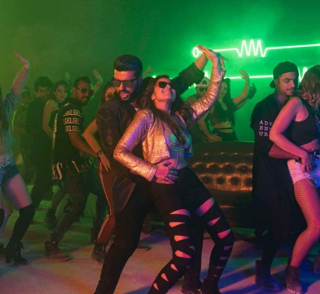 Arjun Kapoor and Parineeti Chopra feature in a remix of Diljit Dosanjh’s popular track “Proper Patola” for Namaste England.