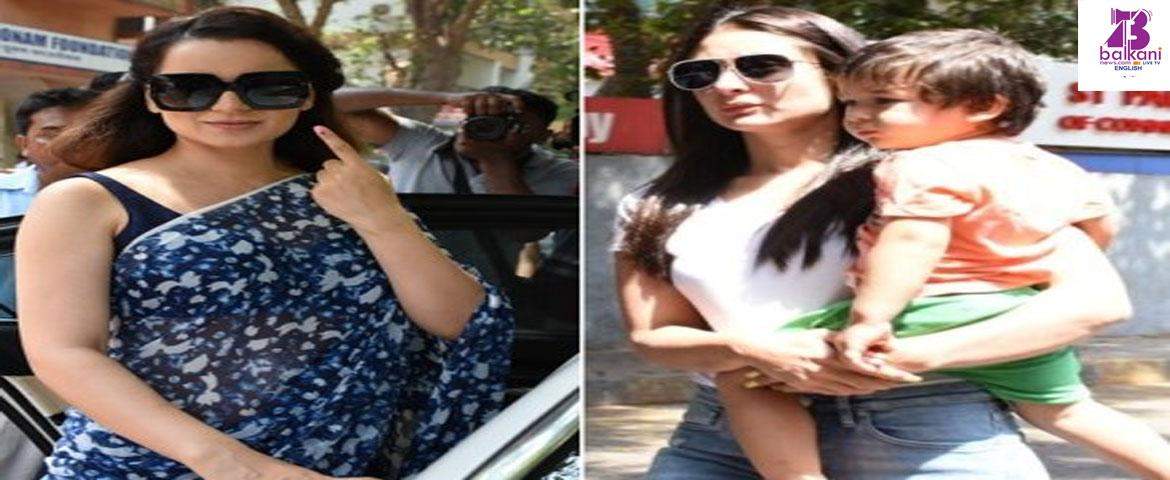 ​Kangana Ranaut And Kareena Kapoor Khan Cast their Vote