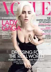Lady Gaga massive cleavage.
