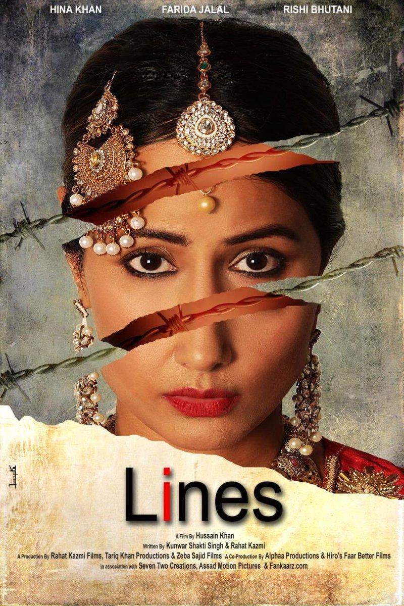 Hina Khan aka Komolika unveils her debut film “Lines” poster at Cannes.