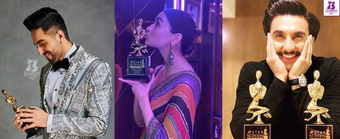 See Which Stars Won Their Awards At The Star Screen Awards 2019