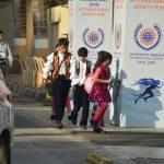 Annual Aishwarya Rai Bachchan accompanied by husband Abhishek Bachchan, Day at Dhirubhai Ambani school in bkc