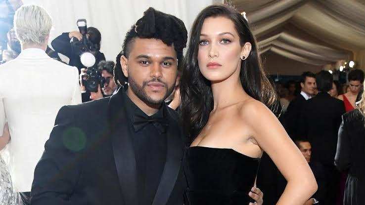 New couple weeknd and bella happy and in love.