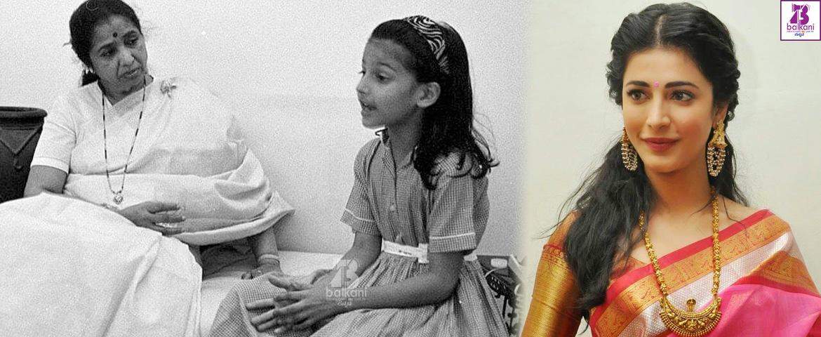 Shruti Haasan shares childhood photo of her singing for Asha Bhosle
