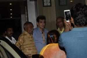 itendra surrounded by fans outside his office – photos