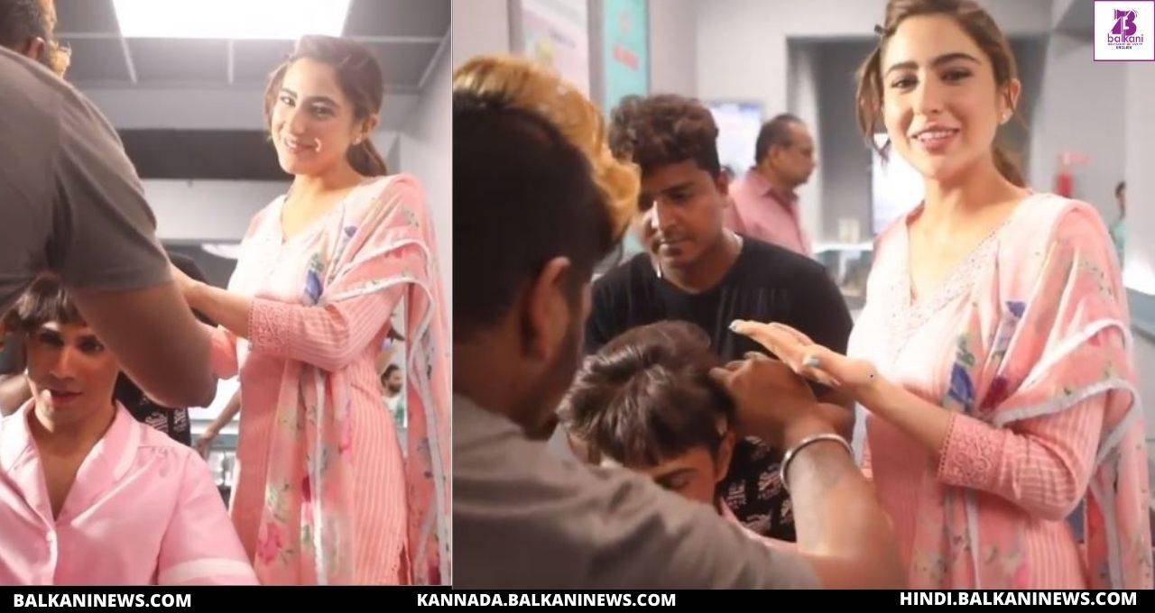 "Sara Ali Khan Shares A BTS Video From The Movie Coolie No.1.".