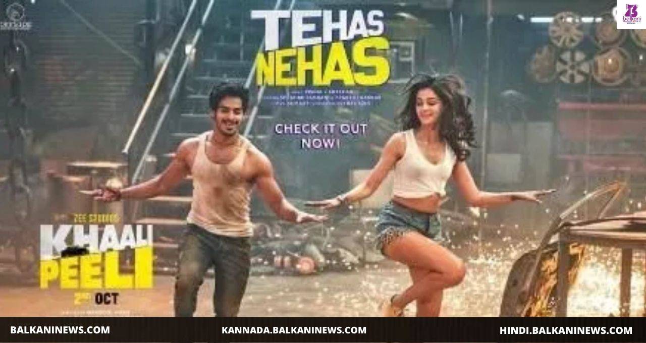 "‘Tehas Nehas’ From ‘Khali Peeli’ Is Out, Feat. Ishaan Khatter And Ananya Pandey".