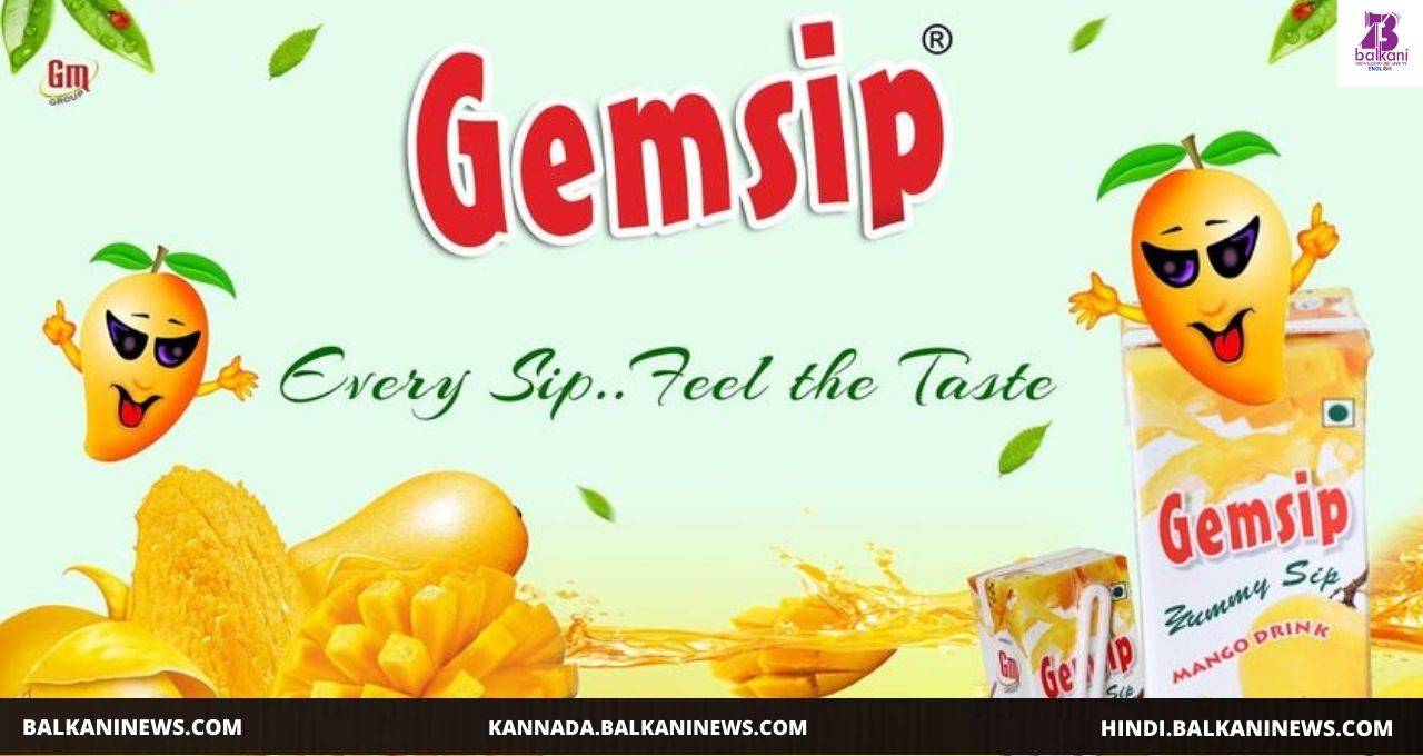 "GemSip Mango Juice to Enjoy the Taste of Mango".