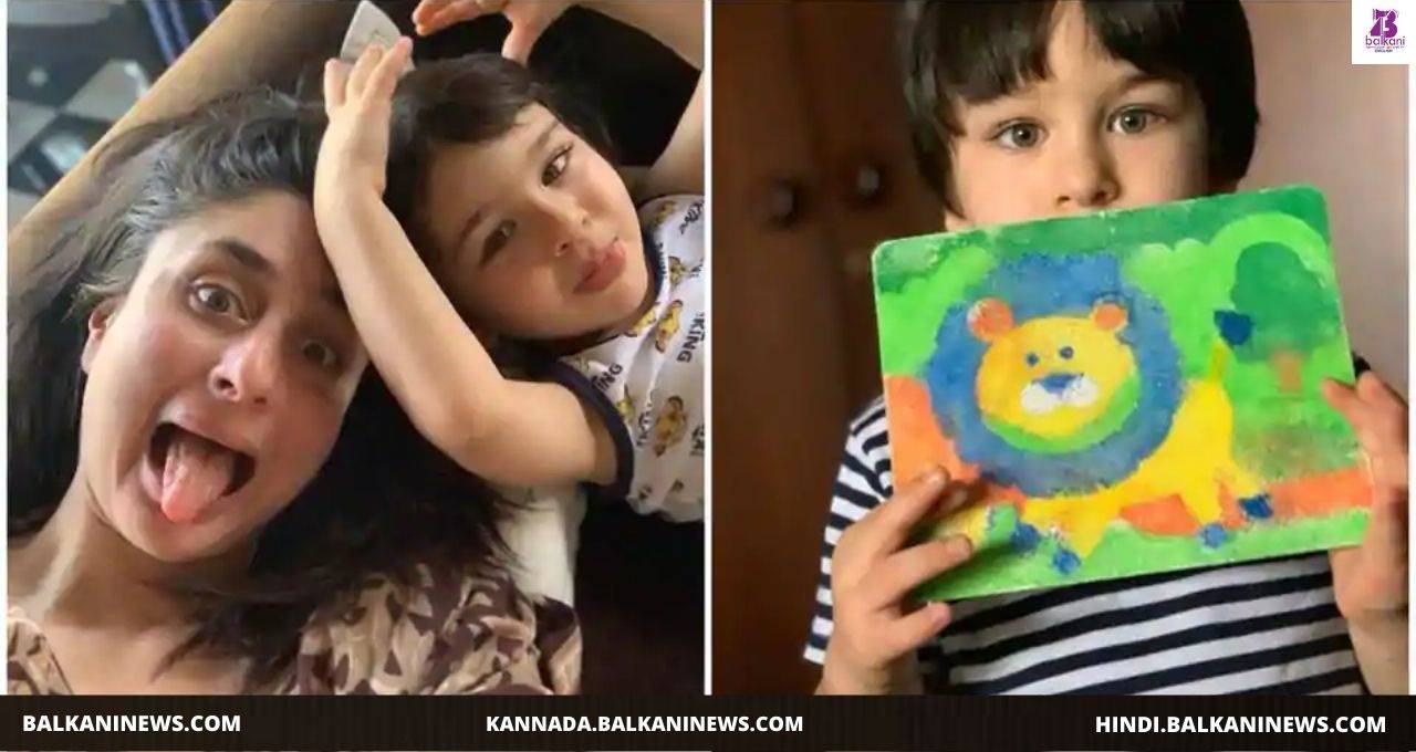 "Kareena Kapoor Khan shares a painting of her ‘In House Picasso’ Taimur Ali Khan".