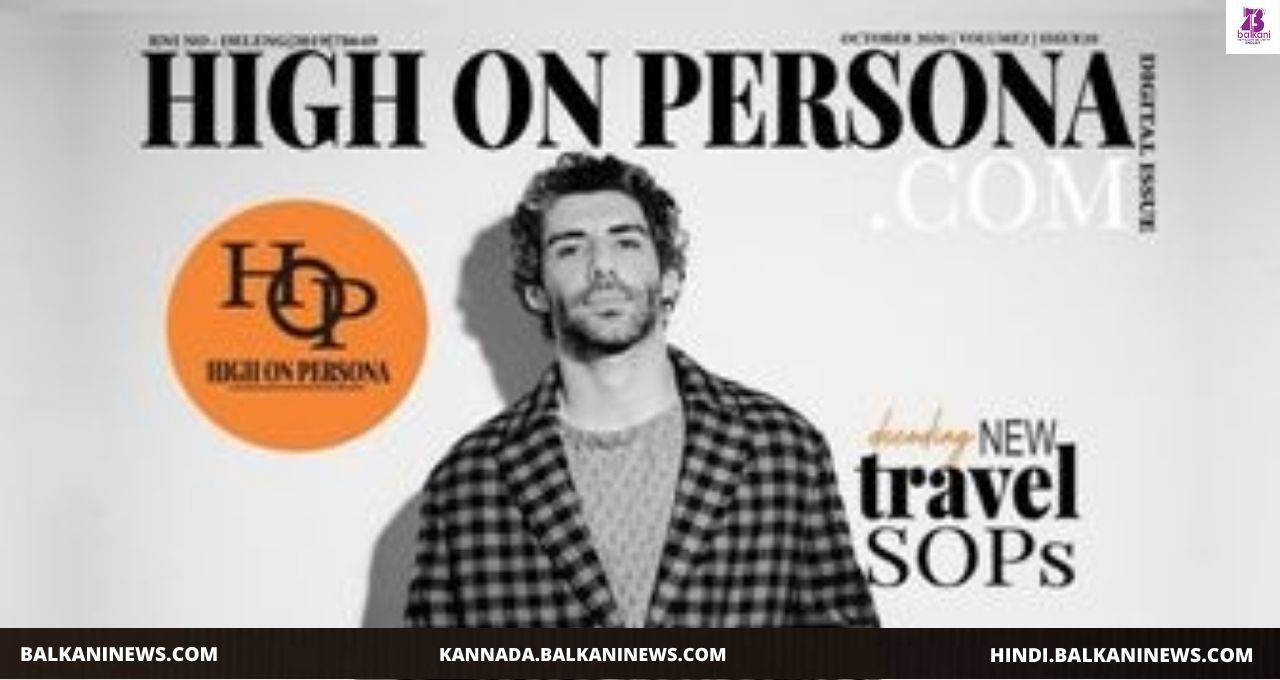 "Jim Sarbh Graces The Cover Page Of 'High On Persona' Magazine".