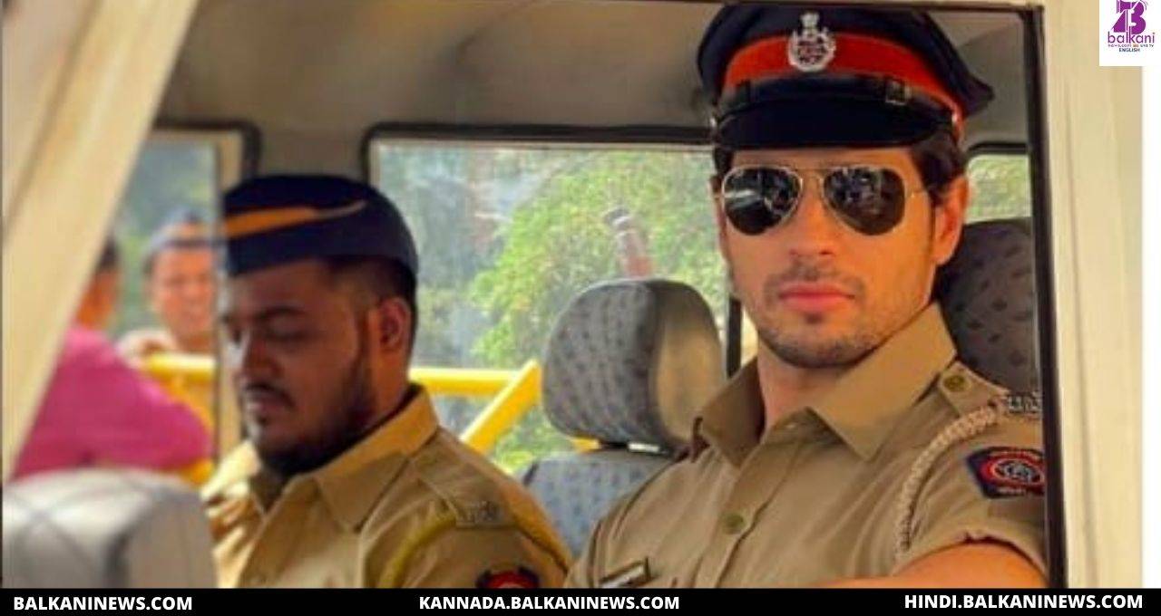 "Sidharth Malhotra gives a sneak peek from the sets of 'Thank God'".