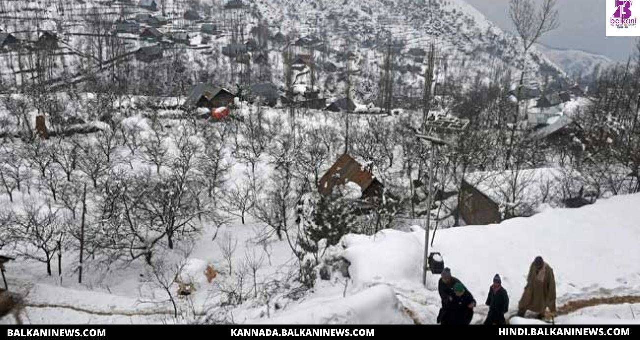 "Srinagar Records The Lowest Temperature In 30 Years".